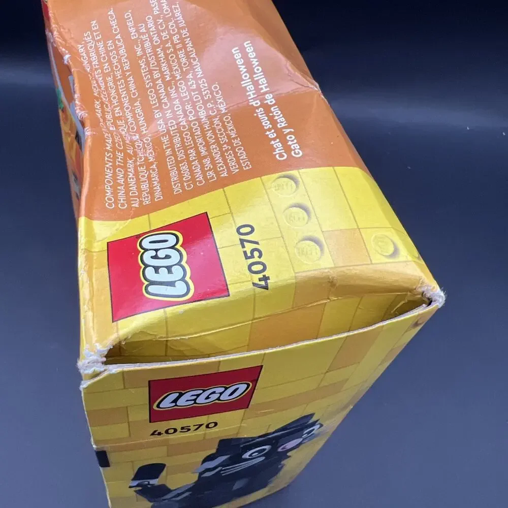 LEGO Halloween Cat & Mouse pumpkins Scene Iconic (40570) NIB Sealed DAMAGED BOX